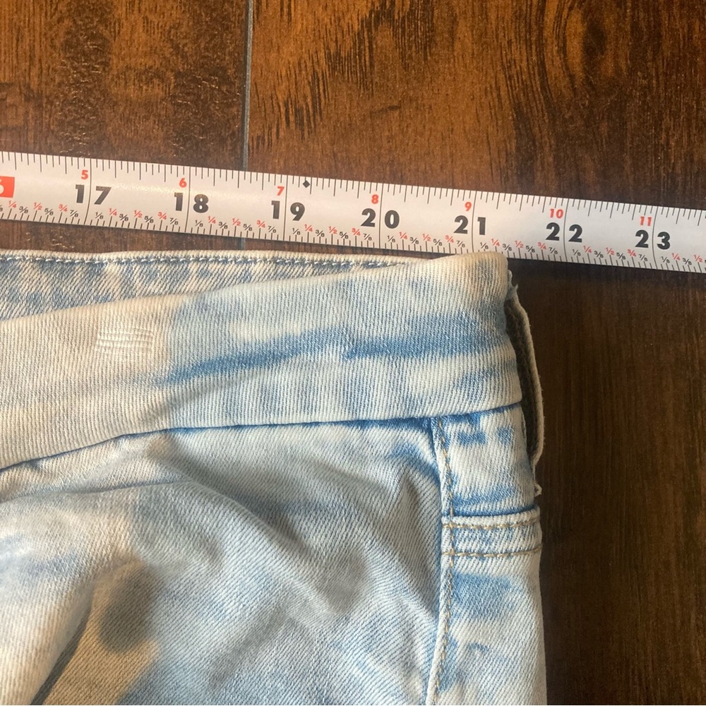 AEO AMERICAN EAGLE Curvy High Rise Denim Jeans Jeggings Distressed Light plus 24 - Picture 11 of 12